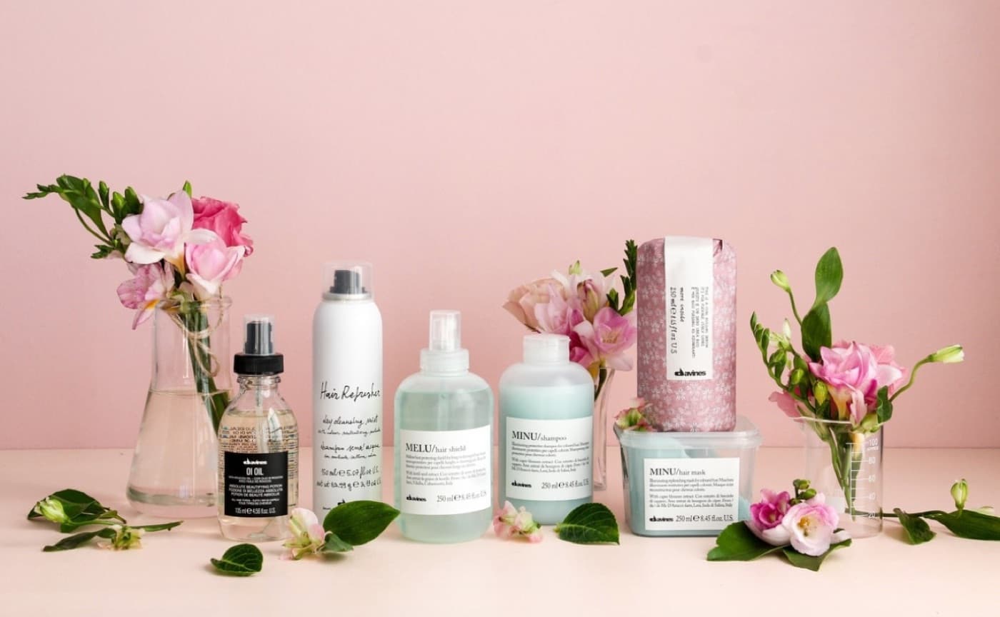 Davines haircare products for extension aftercare at Bloom Salon ATX